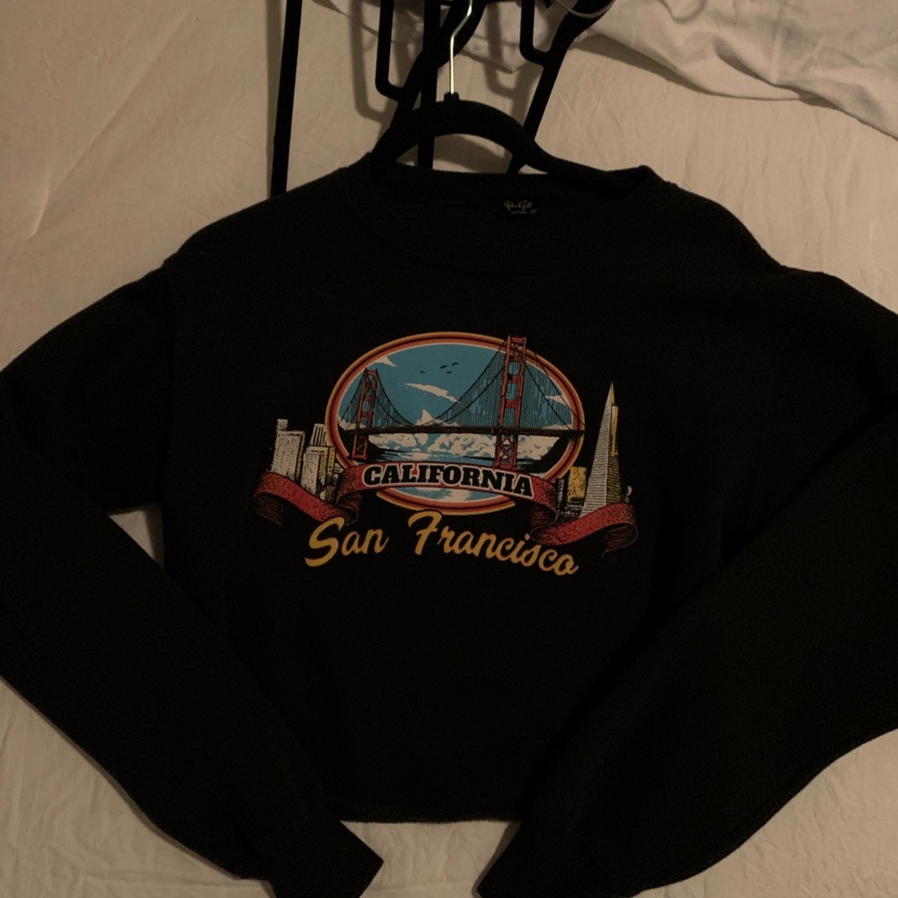 Brandy Melville San Francisco cropped sweatshirt